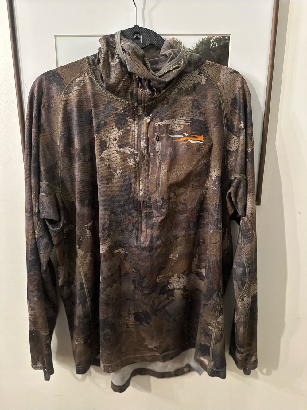 Sitka Core Lightweight Hoody – Men's XL – Camo Half-Zip